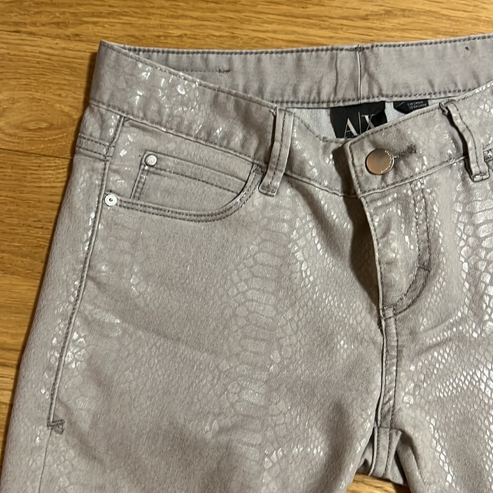 Armani Exchange Metallic Python Jeans - image 2